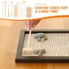 iplusmile Wooden Miniature Rake for Zen Sand Pattern Miniature Stress Desk Gift Gardening, Drawing, Garden, Sandbox, Meditation, Mindfulness, Relief,
