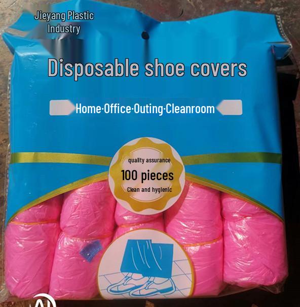 Waterproof Thickened PE Non-woven Disposable Shoe Covers for Household Use