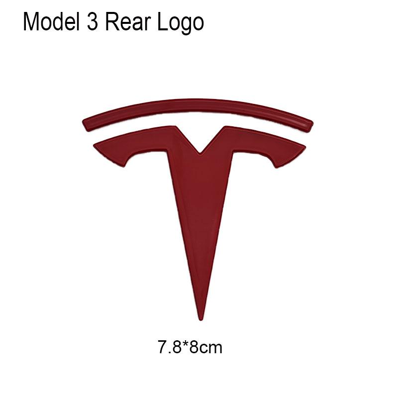 UBLM4 3D ABS Emblema Cofano Anteriore Auto Adesivo Badge Baule Posteriore Per Tesla Model 3 Model Y Decorazione Sostitutiva Decalcomanie Accessori