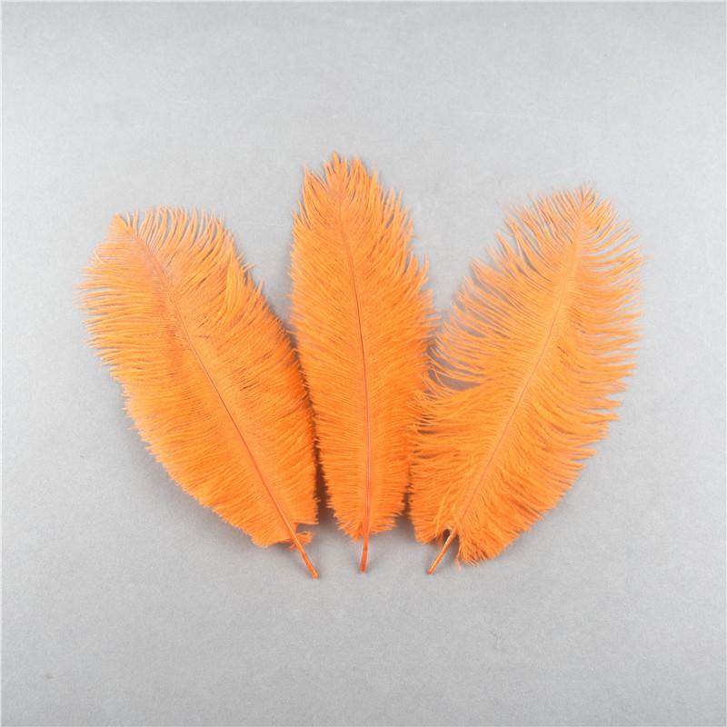 10Pcs Natural Dyed Fluffy Soft Ostrich Feather Handmade Diy Embroidery Feather Jewelry Making Dress Wedding Dress