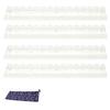 1/4Pcs Mahjong Rack with Magnetic Pusher & Storage Bag, Scalloped Acrylic Mah Jongg Tile Holder Pusher Bar, Gift for American Mahjong Players