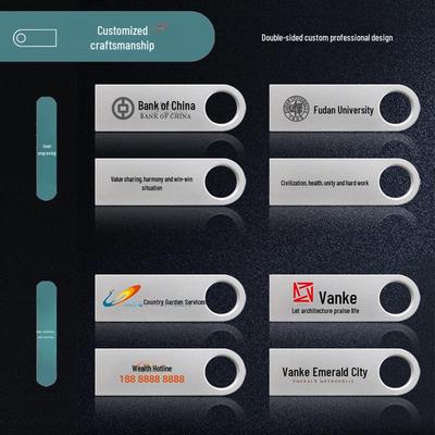 Engraved Metal USB Drives: Creative Gifts In 32GB, 64GB, and 128GB, High-Speed for Cars