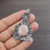Natural Pink Opal Gemstone 925 Sterling Silver Jewelry Designer Pendant 2.2" AJP-1939