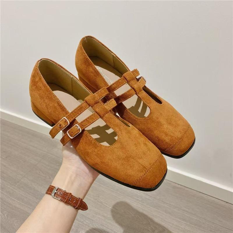 Fashion Flat Mary Jane Single Shoes 2025 Spring and Autumn New Retro Women's Shoes Jane Shoes Gentle Leopard Print Shallow Mouth