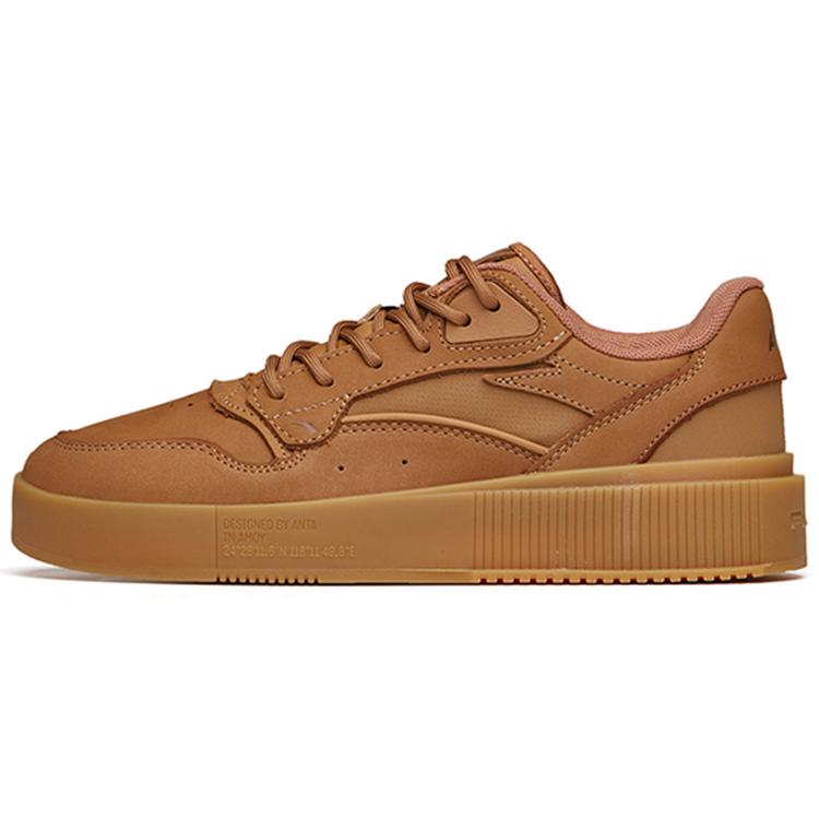 Anta Synthetic Leather Low top Balance Lightweight Abrasion Resistant Slip Resistant Support Skateboard Shoes Men's 112148073-2