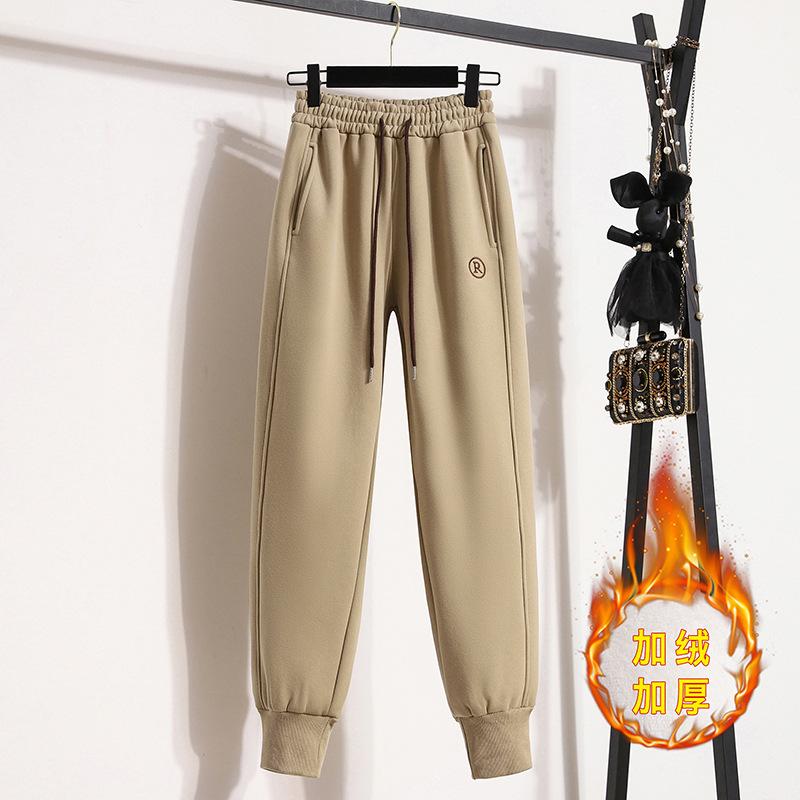 

Зимние спортивные штаны Harlan Bunched Feet и флис с вышивкой из плотной ткани S хаки