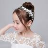 Children's Headdress Wreath White Head Flower Headband Girls Hair Accessories Princess Girl Cute Korean Version Lady Plug Comb Headband