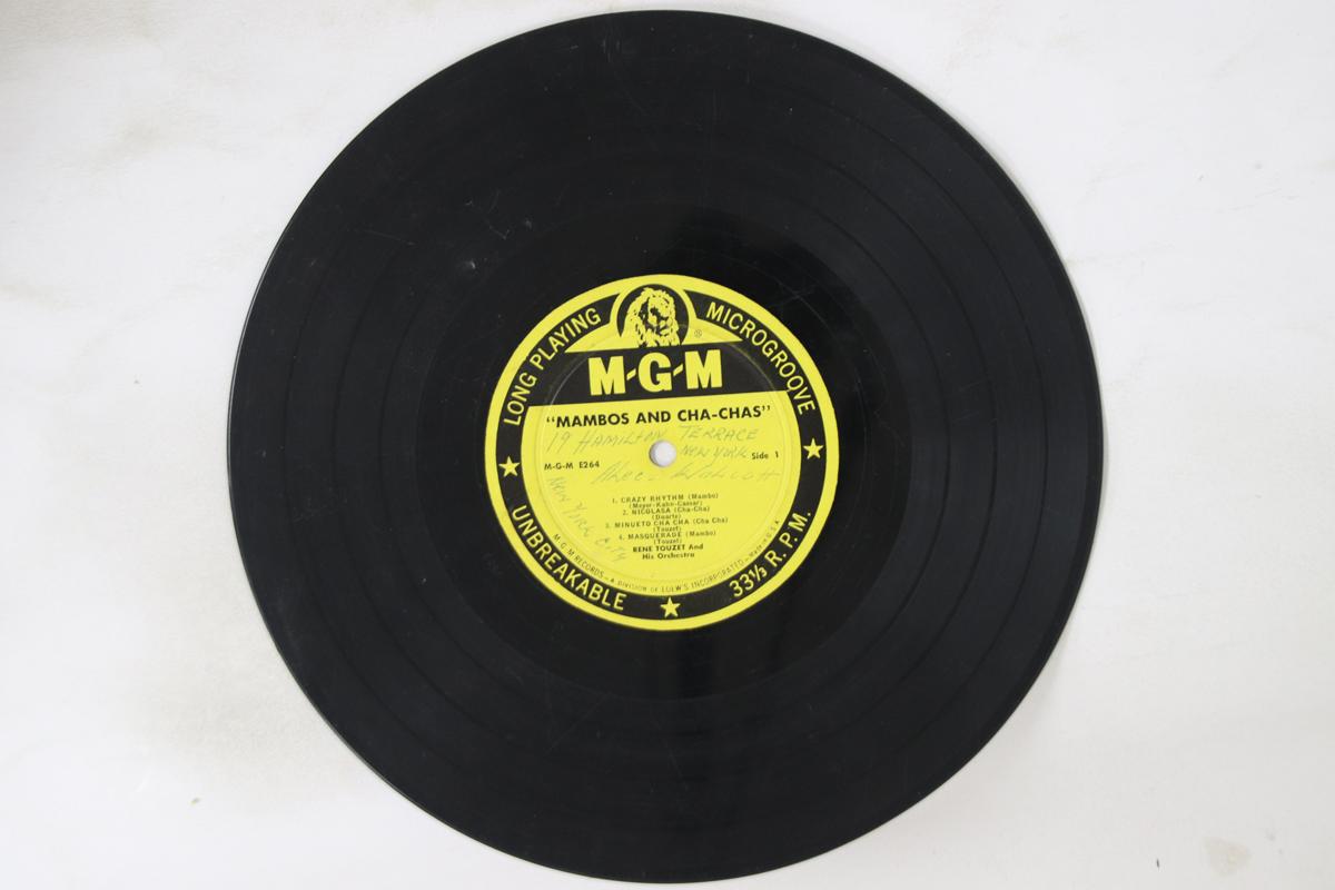 

10inch Record RENE TOUZET - Mambos And Cha Chas MGME264 MGM US Latin Used