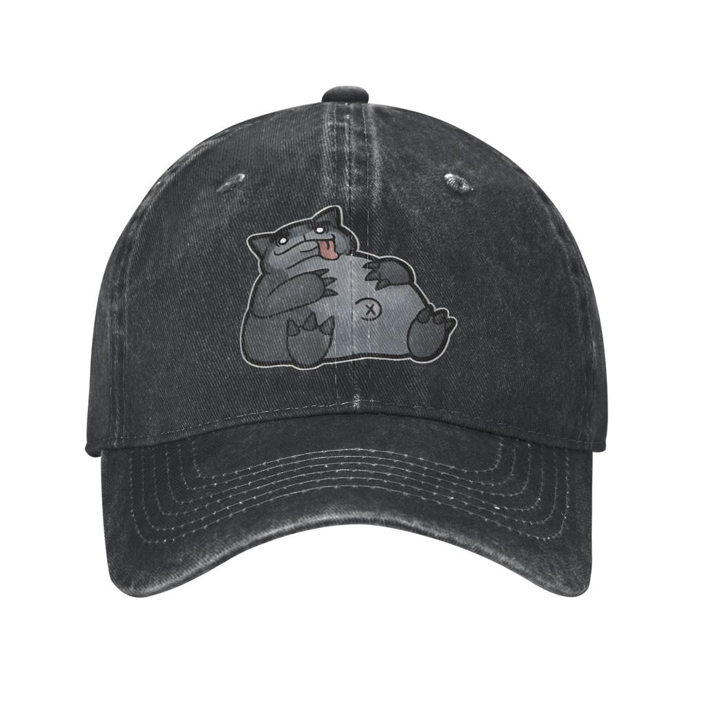 Klassische MEWGENICS Frank Baseballkappe Unisex-Stil Used-Denim Gewaschene Kopfbedeckung Outdoor-Workouts Verstellbare Passform Kappen Mütze