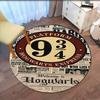 Harry Potter Printed Round Rug Carpet Chair Rug Area Rug Entryway Doormats,for Office Chair Living Room Bedroom Kitchen Room.