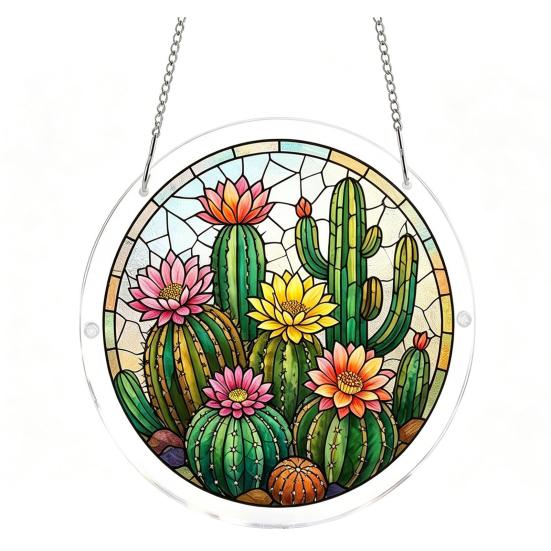 Acrylic Puzzles Suncatcher 83 Style Window Hanging Pieces Stained Glass Ornament DIY Jigsaw