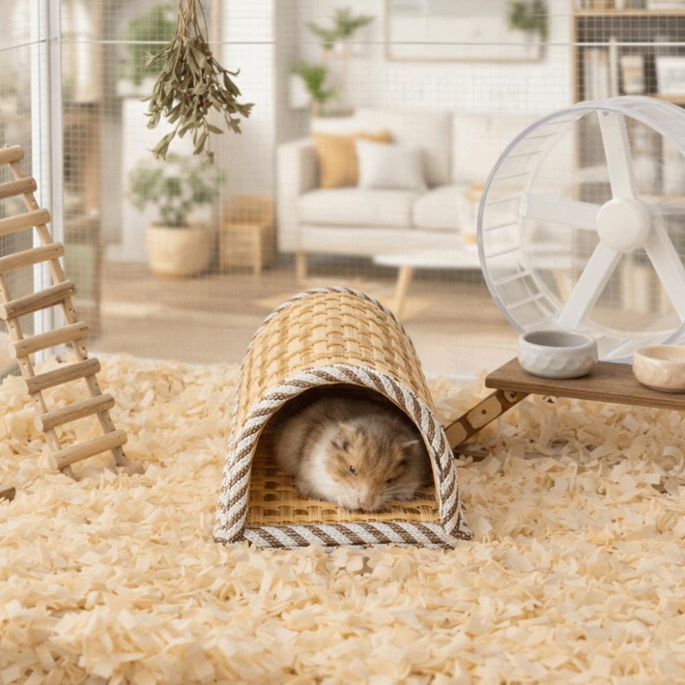 Breathable Pet Cave Nest Wear Resistant Hamster Rest Shelter Hamster Cool Nest  Cage Accessory
