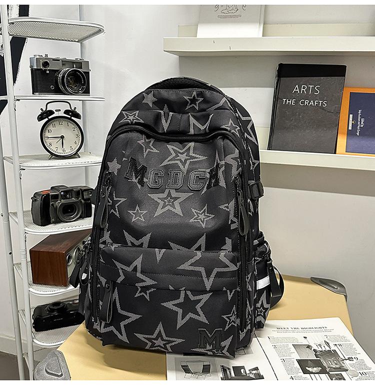 Schoolbag Japanese ins style high-value backpack female new printed junior high school student schoolbag college style travel backpack