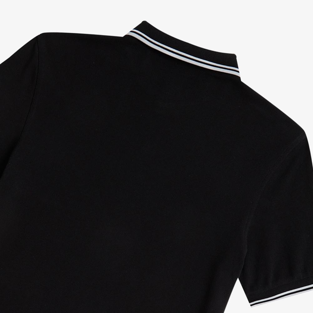 Fred Perry [M3600] Twin Tip Fred Perry Shirt - Black/White M3600-350