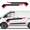 Car Body Side Stickers For Ford Transit Van Sport Side Graphics Stripes Decor Vinyl Decals Auto Decoration Stickers Accessories