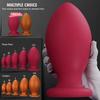 Dragon Egg Silicone Butt Plug Anal Stretching Toy for Women/Men Smooth Huge Prostate Stimulator Dilator Beads Sizes S To XXL