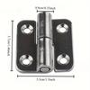 6Pcs Detachable Hinges - 304 Stainless Steel, Left-Hand Pull-And-Slide Joint Design Classic Style Durable Metal Hardware Accessories Ensures Safe