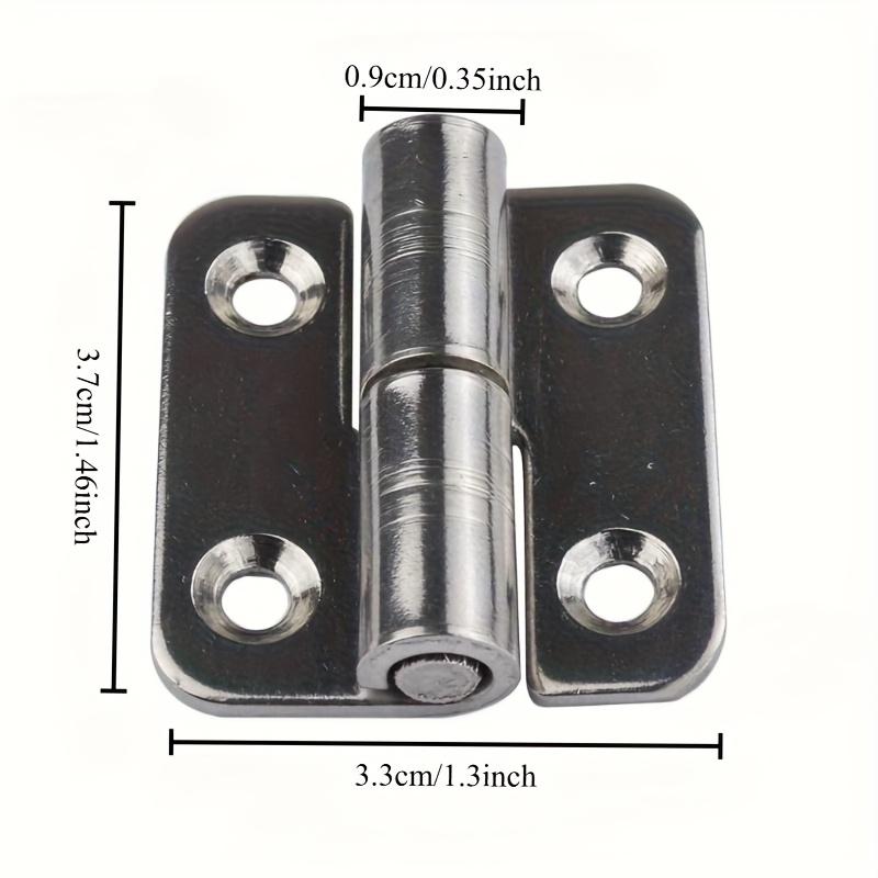 6Pcs Detachable Hinges - 304 Stainless Steel, Left-Hand Pull-And-Slide Joint Design Classic Style Durable Metal Hardware Accessories Ensures Safe