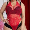 Fun Bikini Christmas Plus Size Net Coat Can Wear 1kg Temptation Perspective YD5Q