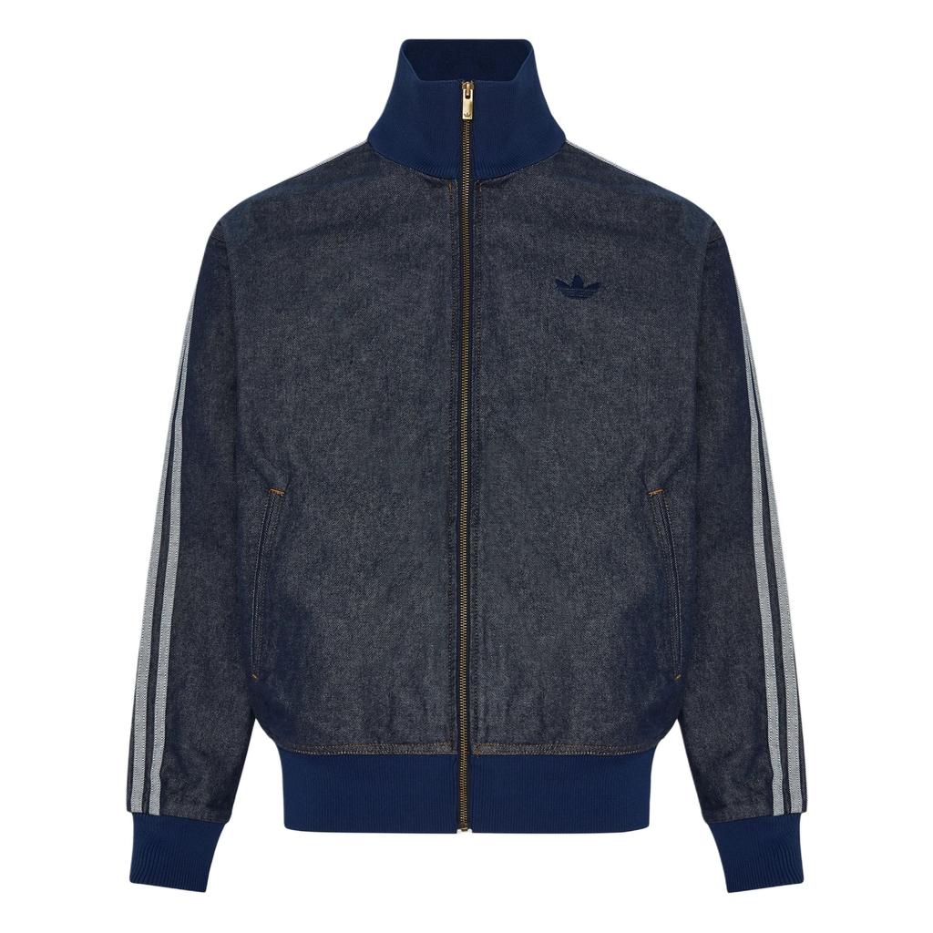 adidas Originals Firebird Adicolor Raw Denim Loose Fit Zip-Up Sports Jacket Men Jackets LG4857