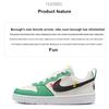Nike Borough Curte Confortabil Zilnic Rezistent la Alunecare Durabil Pantofi Sport Joși Copii Pantofi Sport Copii Alb Verde HF5750-101