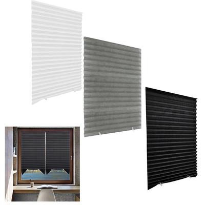 No Tool Required Pleated Blackout Shades Effective Light Control System