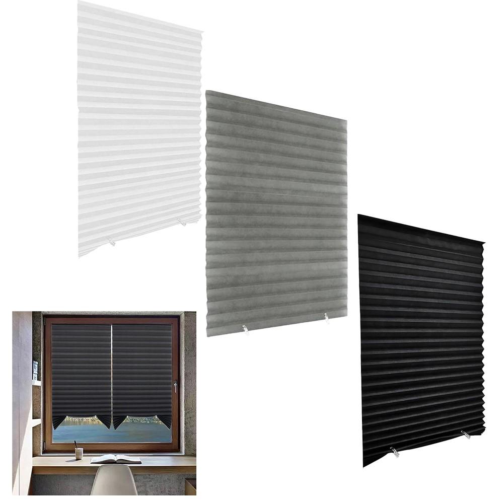 No Tool Required Pleated Blackout Shades Effective Light Control System
