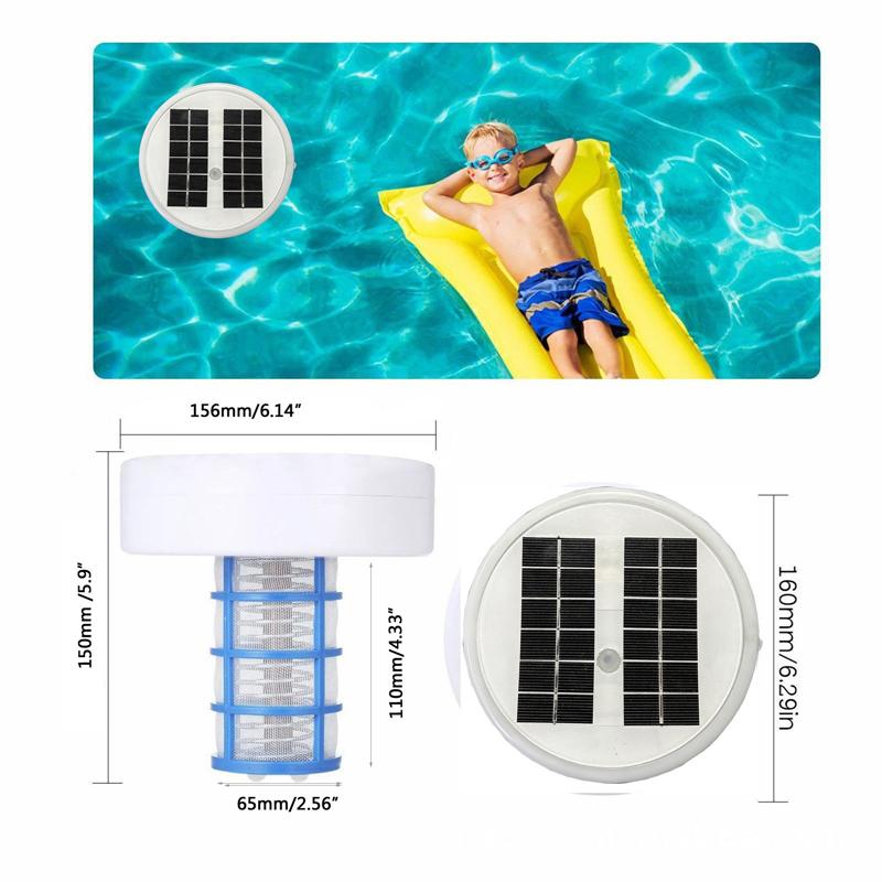 Solar Pool Lonizer Copper Silver Ion Swimming Pool Purifier Algae Resistance Lower Chlorine Outdoor Swim Water Purifier