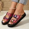Thick-soled Slippers Women's Slippers Large Size Belt Buckle Light Foam Soft Bottom Color Slippers Women