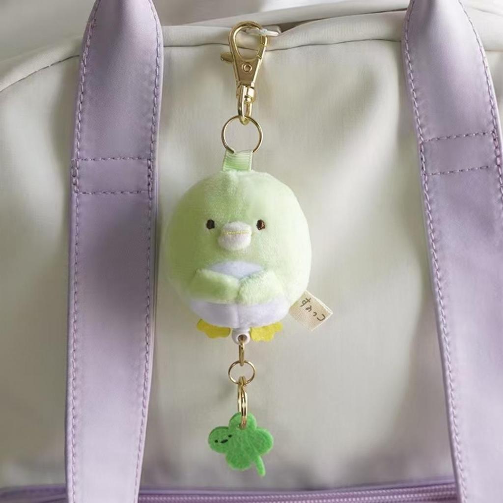 Sumikkogurashi Plush Keychain Cute Penguin Bag Pendant Kawaii Fried Shrimp Soft Stuffed Animal Accessories For Birthday Gift