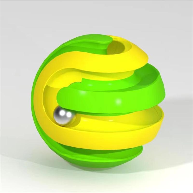 

Игрушка для декомпрессии Шариковая орбитальная дорожка Fidget Gyro Infinity Spinner Вращающийся волшебный трек Fingertip Deformation Anti-stress Cube зелёный