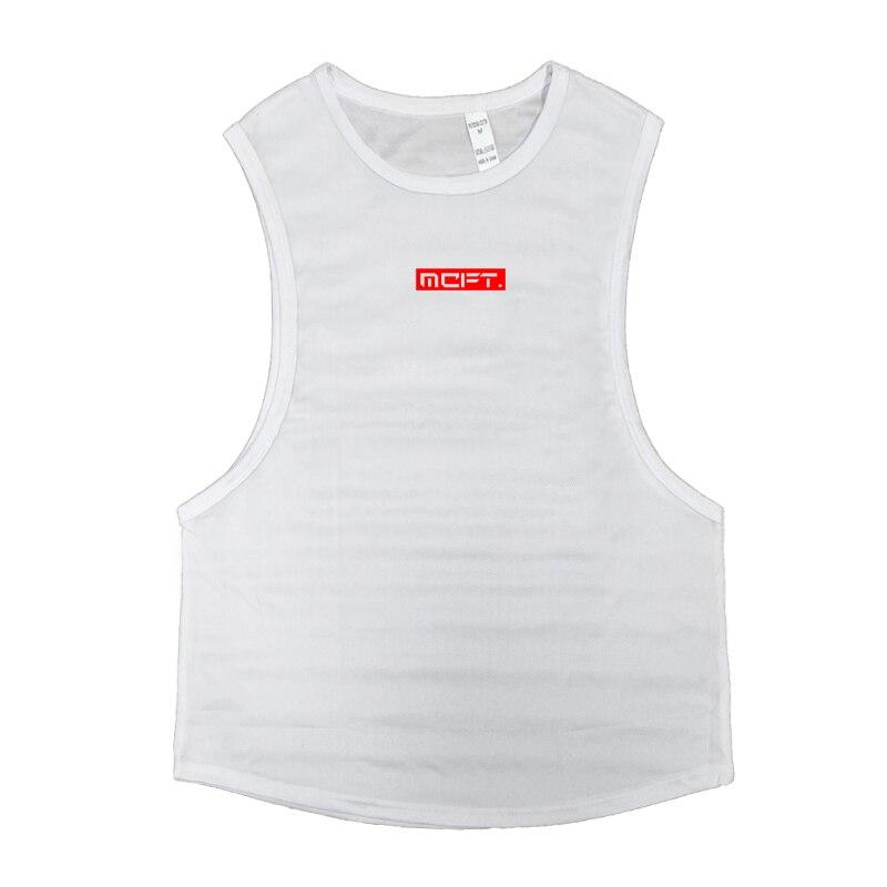 

Робота Тренажерний зал Спорт Тренування Сітка швидковисихаюча Літо Бодібілдінг Фітнес Мода Повсякденна дихаюча сітчаста чоловіча безрукавка M білий