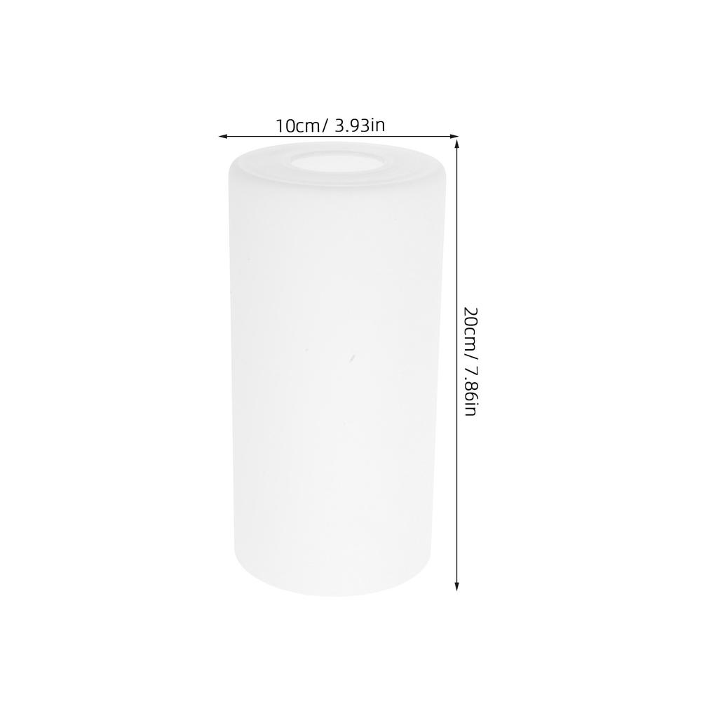 Cylindrical Glass Lampshade For E27 Lamp Base Light Fixture Decorative Lampshade Lighting Cover Replacement Desk Wall Lamp