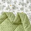 KDJEIKZ New Washable Cotton 3D Quilted Bean Blanket With Soybean Fiber Can Be Machine Washable Lightweight Luxury Cover Blanket