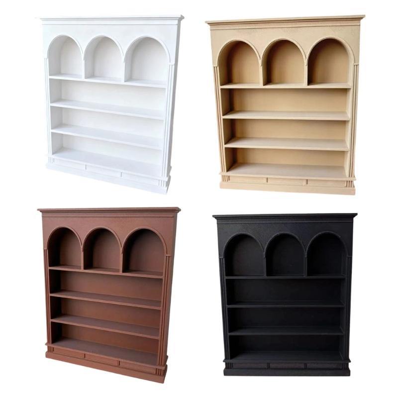 Multiuse Modern Display Shelf Model Figurine Miniature Furniture For 1:12 Scale Doll House Living Room Scene Settings