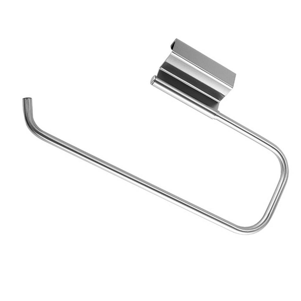 Cabinet Door Paper Towel Holder Paper Towel Hanger Holder Stainless Steel Kitchen Roll Paper Towel Holder Tissue Hanger