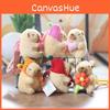 Capybara Pink Plush Keychain Toy With Watermelon Pattern Kid Collectors Doll