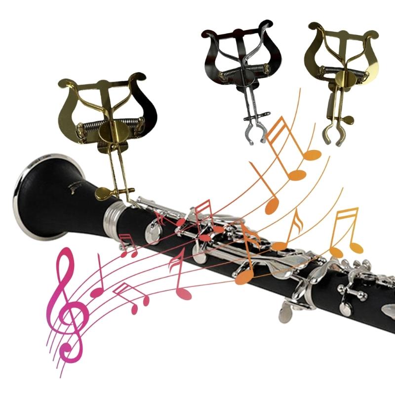 Secure Grip Music Stand Clip for Brass Instruments Metal Construction Foldable Design for Band Practice Performances
