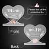 1set To Mom Mother's Day Birthday Love You Forever Artificial Green Vine Flowers Desk Acrylic Decorative Statue Plaque with Stand Gifts Sign