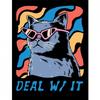 Popcorn Punk Deal With It Framed Poster