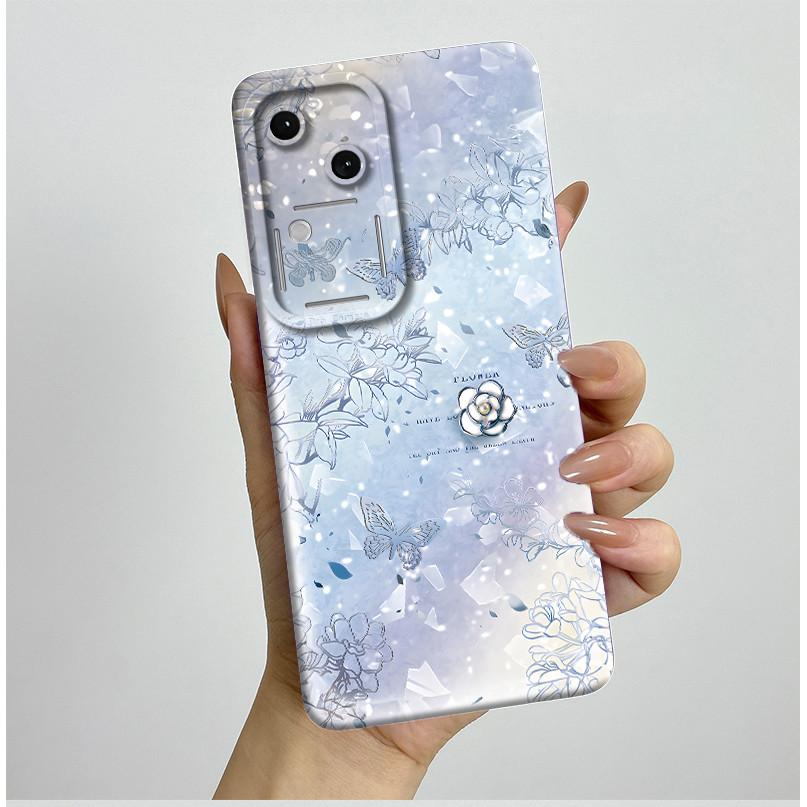 For Vivo V30 V2318 Casing Liquid Soft Silicone Aesthetic Luxury Cover Full Protective Shell For Vivo V 30 V30 Pro 5G Phone Case