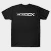 Men Black Print T-shirt Static-X No-Cut Transfer Paper Print Cotton Tshirt
