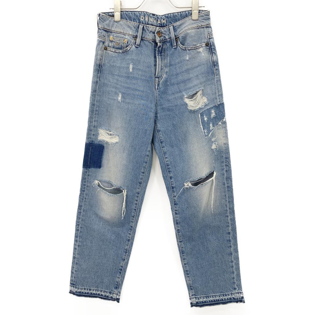 DENHAM 2017 ALEX GRNA Wide Leg Fit Indigo Pants Bottoms 23 blueUsed