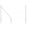 Fence Posts with Drive In Sleeve 52 Pieces Silver