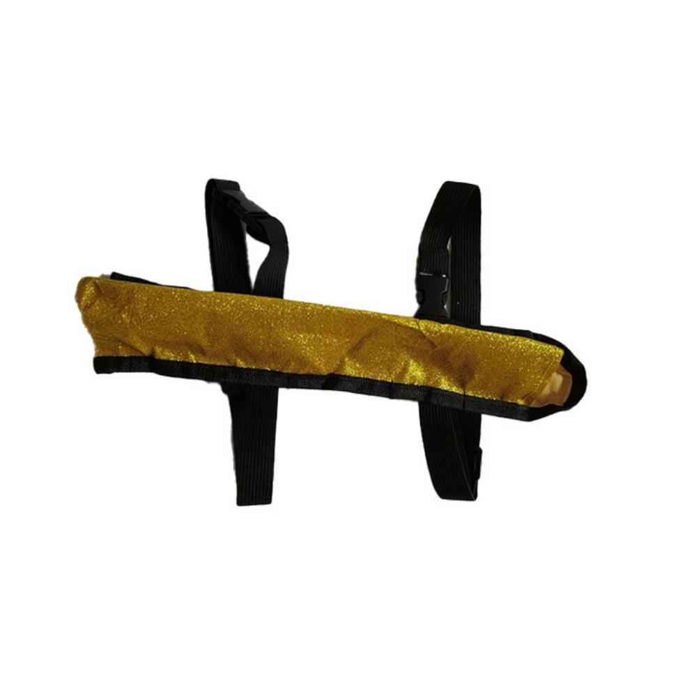 

Регулируемый ремешок Держатель для веера с поясным ремнем Леггинсы Сумка для веера Кунг-фу Блестящий Отражающий Защитный Чехол для танцевального веера Использование на вечеринке золотой