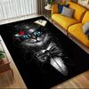 1pc Cat Rose Themed Rug for Home Decor, Non-slip Office Carpet, Chair Mat, Outdoor Mat, Christmas and Halloween Gifts-0731046