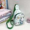 Cartoon Kids' Mini Chest Bag: Lightweight Toddler & Kindergarten Crossbody Backpack for Snacks & Toys