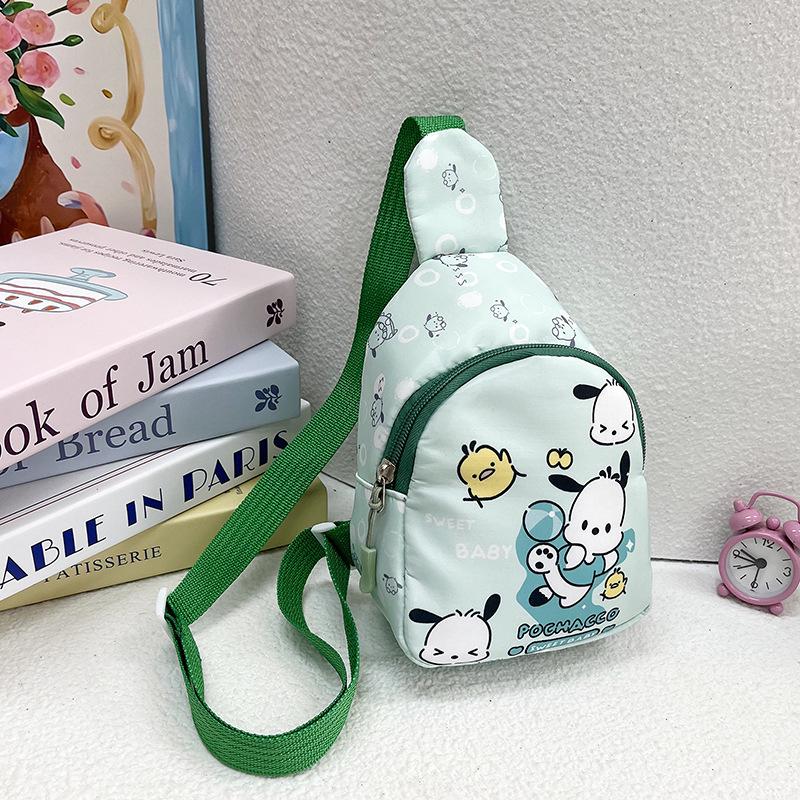 Cartoon Kids' Mini Chest Bag: Lightweight Toddler & Kindergarten Crossbody Backpack for Snacks & Toys