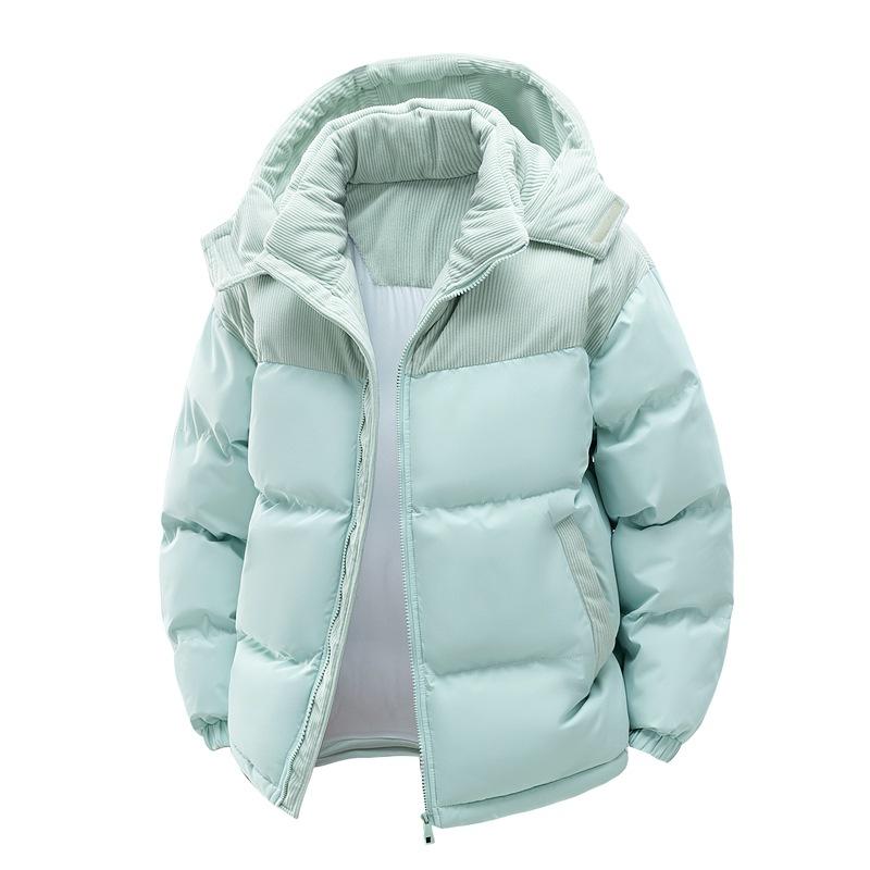 Cotton-padded Jackets Men's Winter Down Jackets with Thickened Down Warm and Cold-proof Cotton-padded Jackets
