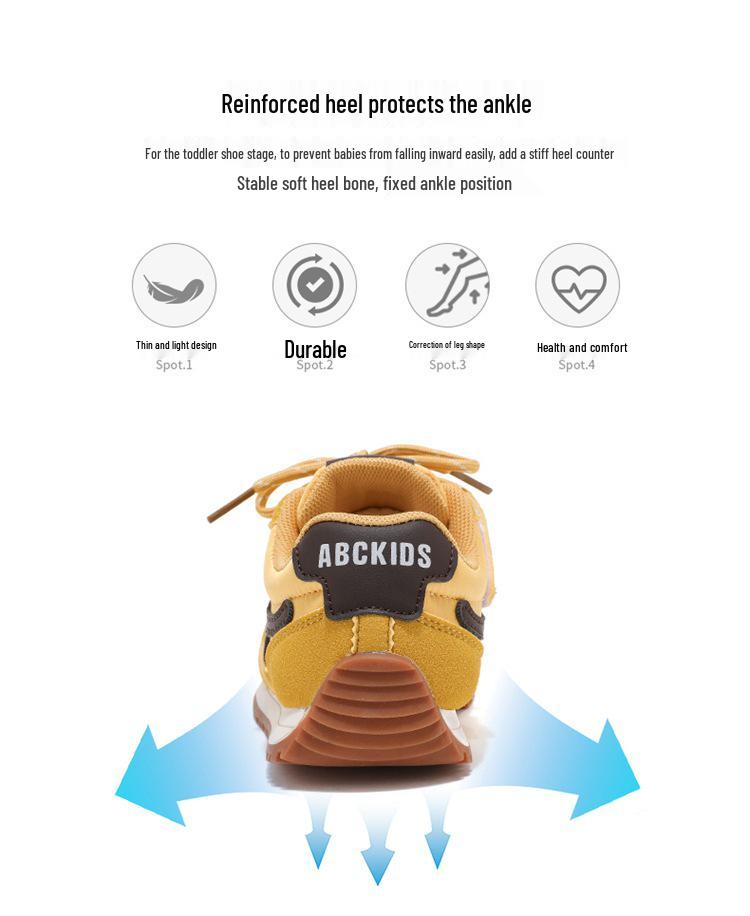 ABCkids Spring 2026 Mesh Casual Sports Shoes for Boys & Girls - Soft Sole, Trendy Dad Style.